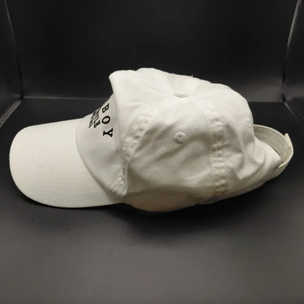 Playboy Lifestyle White Adjustable Cap Misguided